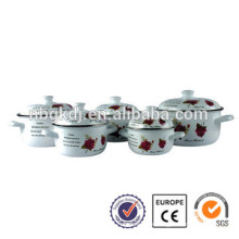 5pcs restaurant deep enamel large pot